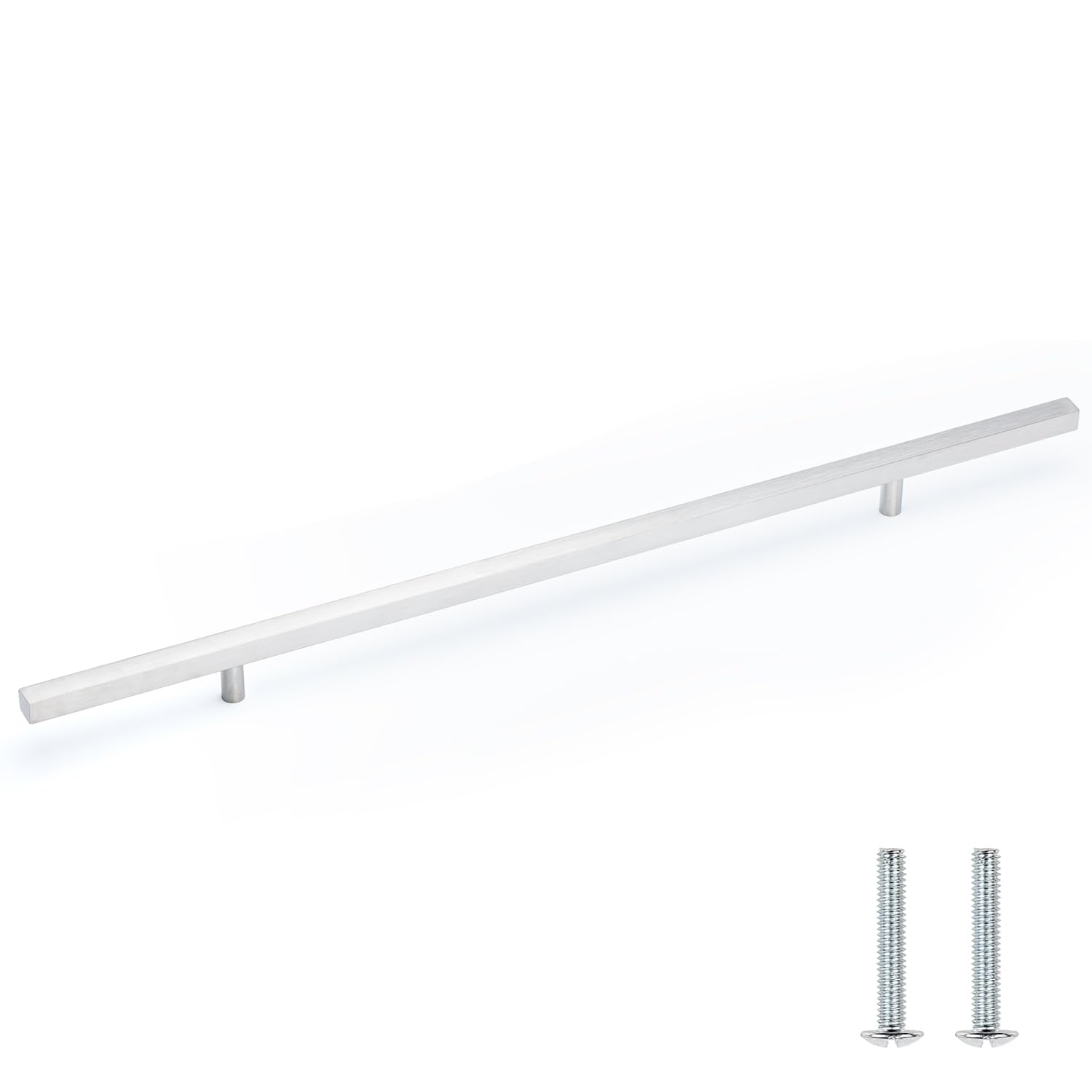 Stainless Steel Cabinet Pulls 20 Inch 10 Pack - Brushed Nickel Drawer Handles for Kitchen & Bathroom