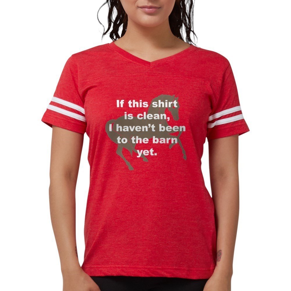 Dirty Barn Horse T-Shirt - Funny Farm & Football Graphic Tee for Men & Women | Perfect for Farm Life, Rodeo, and Game Day Outfits