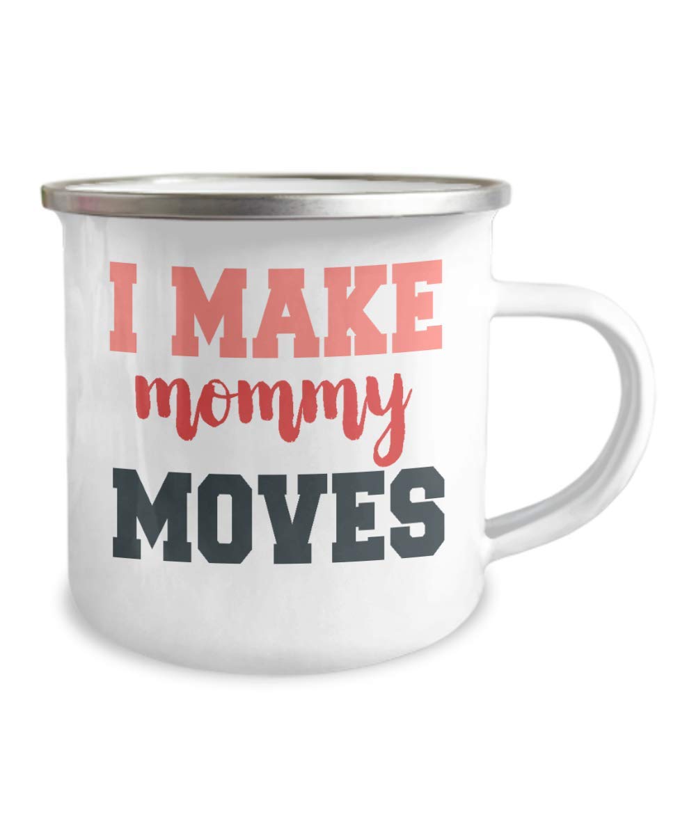 Zapbest Mom Coffee Mug - 12oz Stainless Steel Enamel for Camping & Home