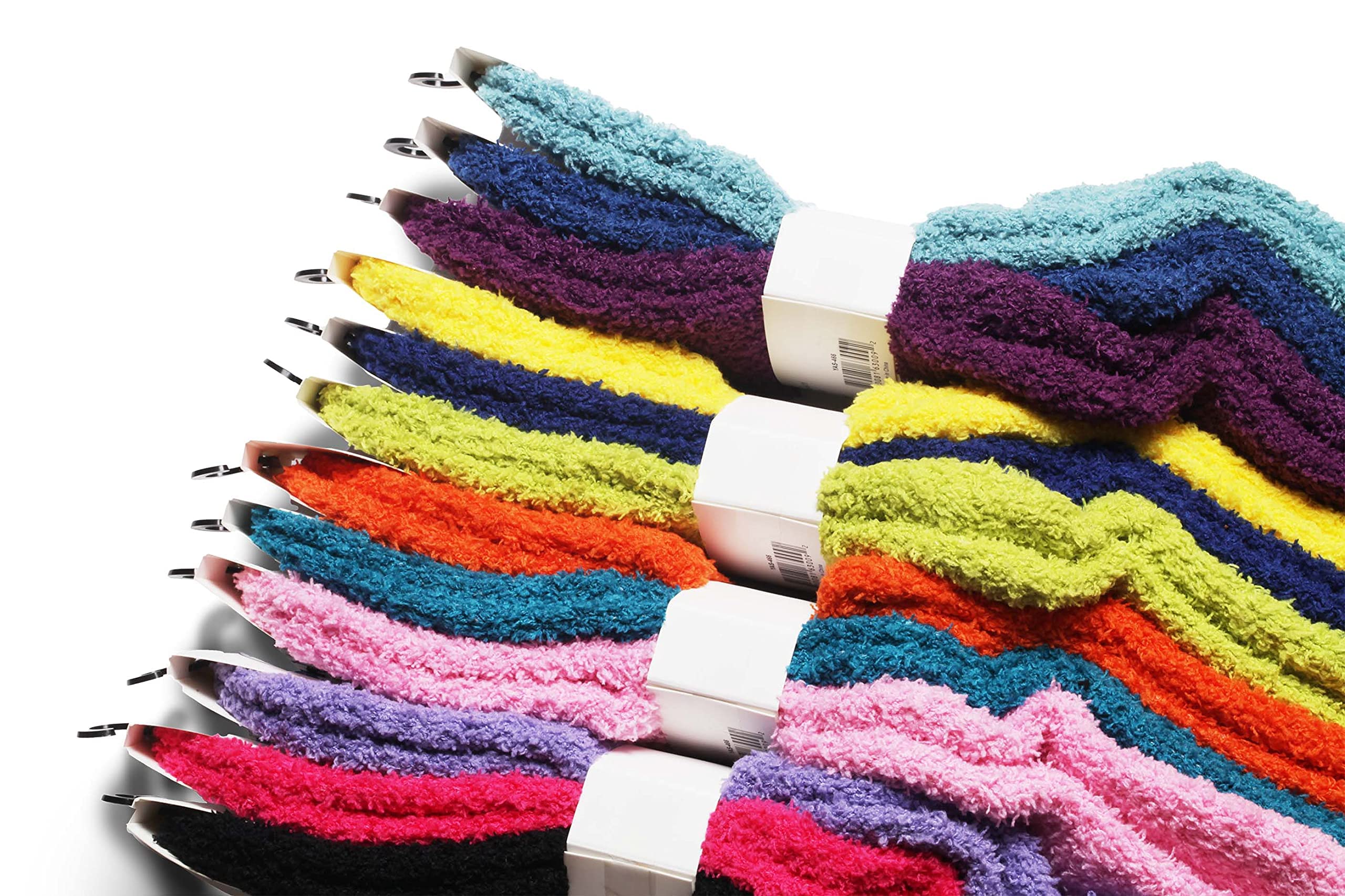 Warm Fuzzy Socks for Women - 12 Pairs Cozy Winter Socks | Home & Office Comfort