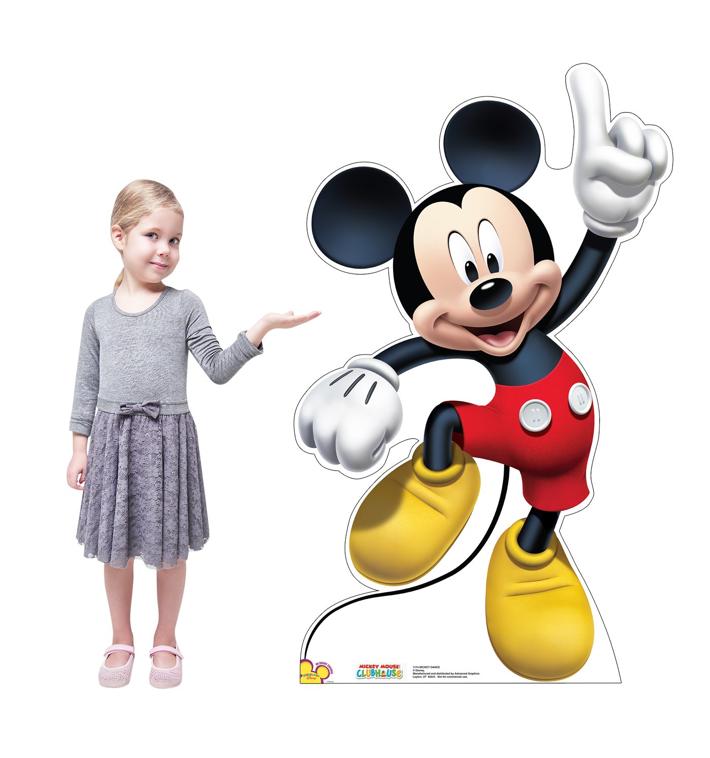 Disney Mickey Mouse Clubhouse Life-Size Cardboard Cutout Standee - Perfect for Birthday Parties, Home Decor, and Disney Fan Collections