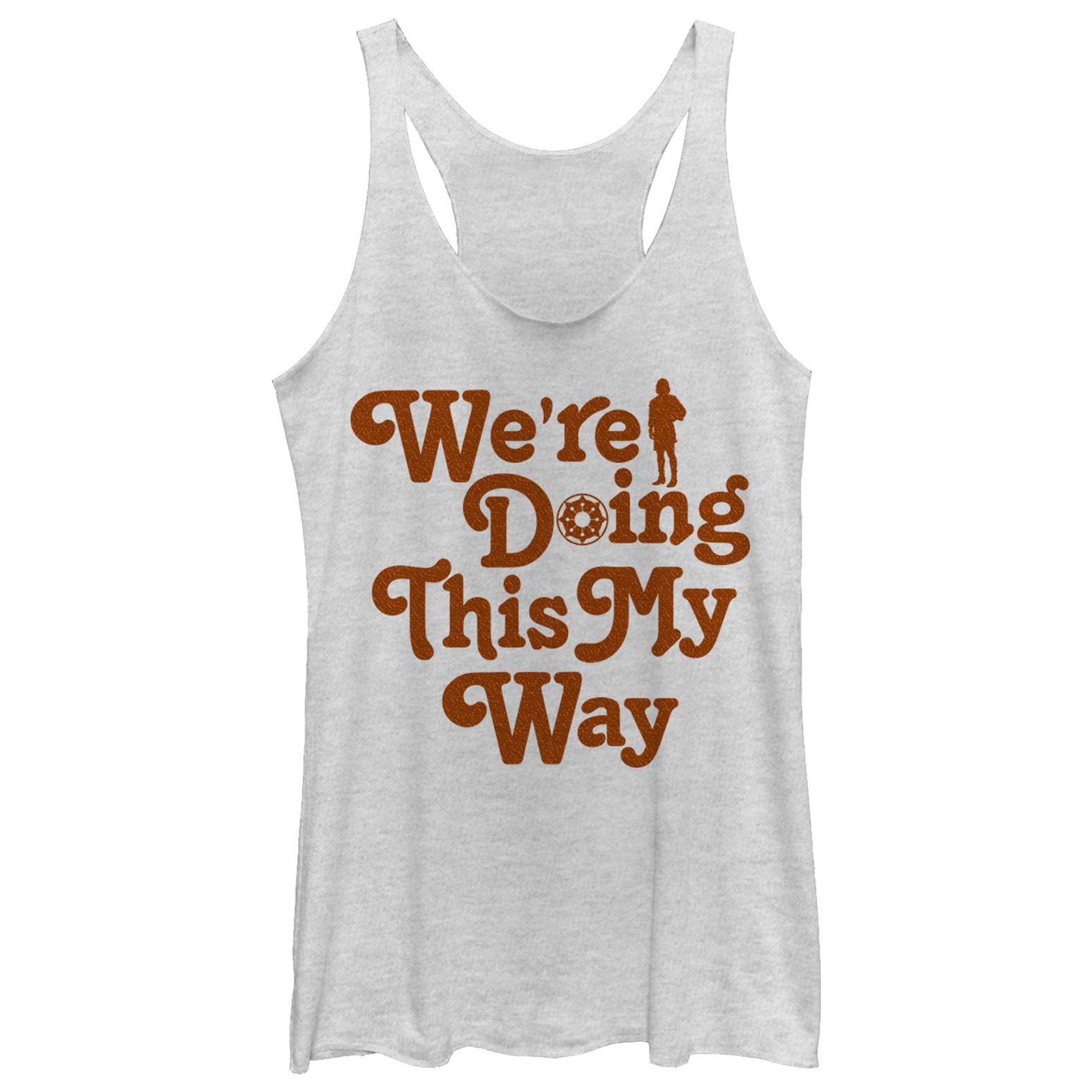 STAR WARS Han Solo My Way Women's Tri-Blend Racerback Tank Top - Soft Layering Tee for Cosplay, Casual Wear & Star Wars Fan Gifts