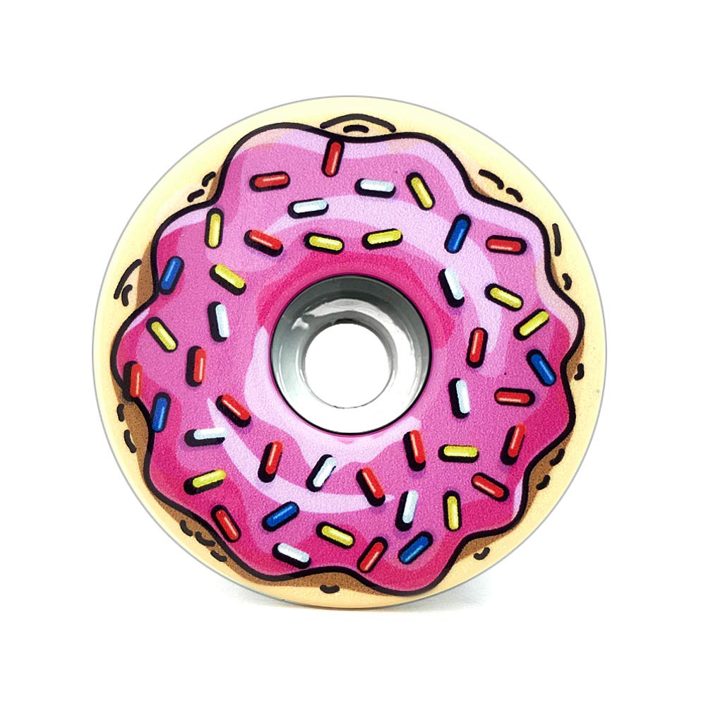 Strawberry Frosted Donut Bike Headset Cap - Cute Cycling Accessory for Women & Girls - Perfect for Biking, Cycling Events & Fun Rides