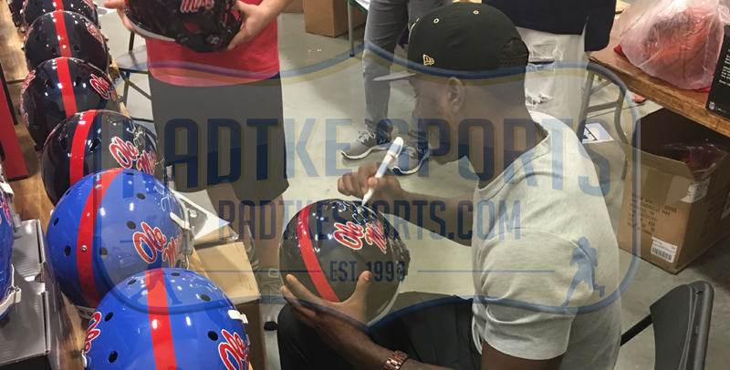 Laquon Treadwell Autographed Ole Miss Rebels Riddell Speed Full Size NCAA Football Helmet - Collectible Memorabilia for Fans & Sports Enthusiasts