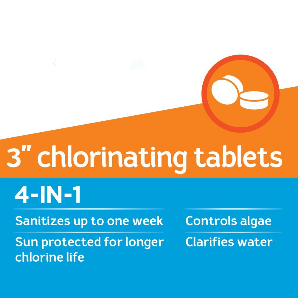 HTH 42011 Super 3-Inch Chlorine Tablets for Swimming Pools – 15 lbs | Keeps Pool Water Clean & Safe for Swimming | Ideal for Residential & Commercial Pools
