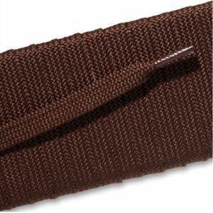 Fashion Athletic Flat Shoelaces - Brown (2 Pair Pack) | Durable & Comfortable for Running, Walking & Everyday Wear
