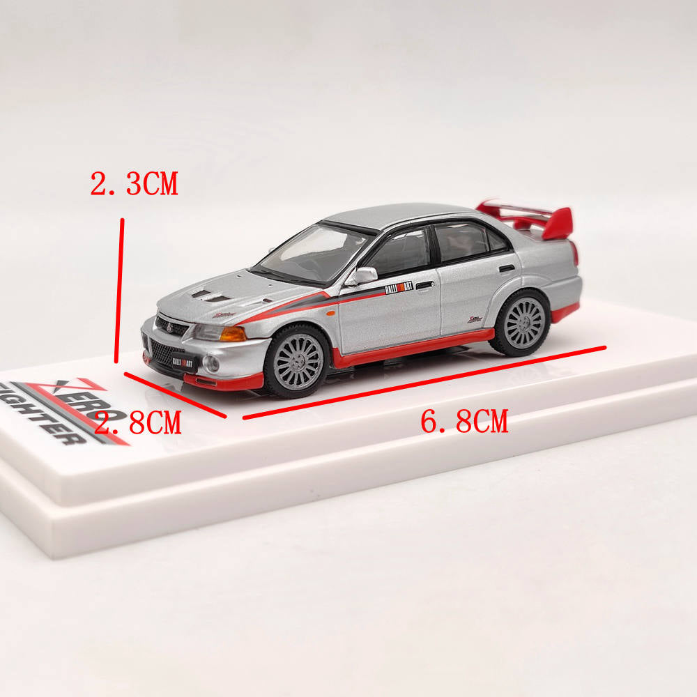 1/64 Mitsubishi Lancer GSR Evolution VI Zero Fighter CP9A Diecast Model Car - Limited Edition Collectible Toy for Car Enthusiasts & Gift for Adults - Perfect for Display, Collection, and Racing Fans