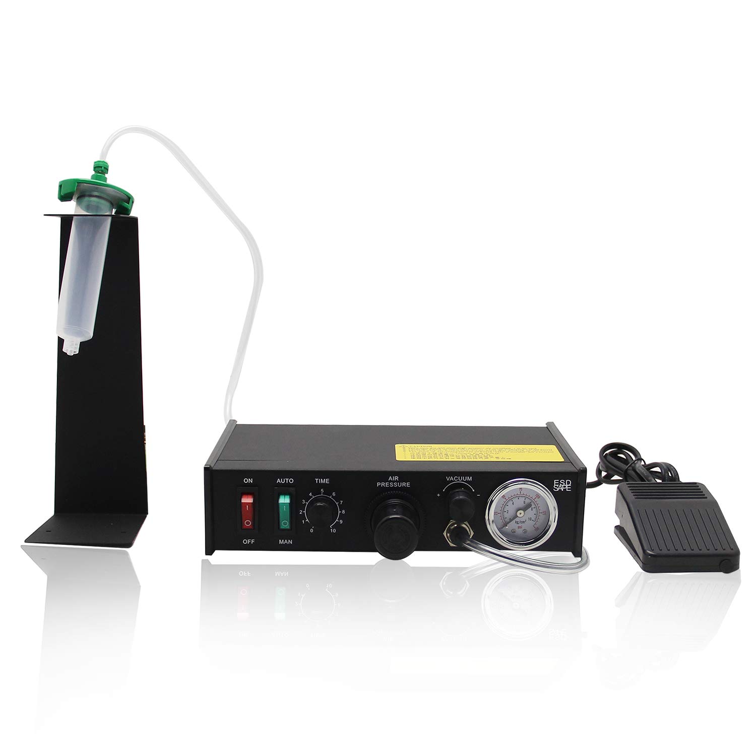 NEWTRY Semi-Automatic Glue Dispenser Machine - High Precision Paste & Liquid Controller with Dropper for DIY Crafts, Jewelry Making & Electronics Repair (Model FT-982) | Perfect for Adhesive Application, Sealant Dispensing & Small Batch Production