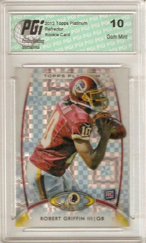 Andrew Luck 2012 Topps Platinum #150 Xfractor Rookie Card PGI 10 Gem Mint - Rare NFL Collectible for Football Fans & Sports Memorabilia Collectors - Perfect for Display, Investment, or Gift Giving