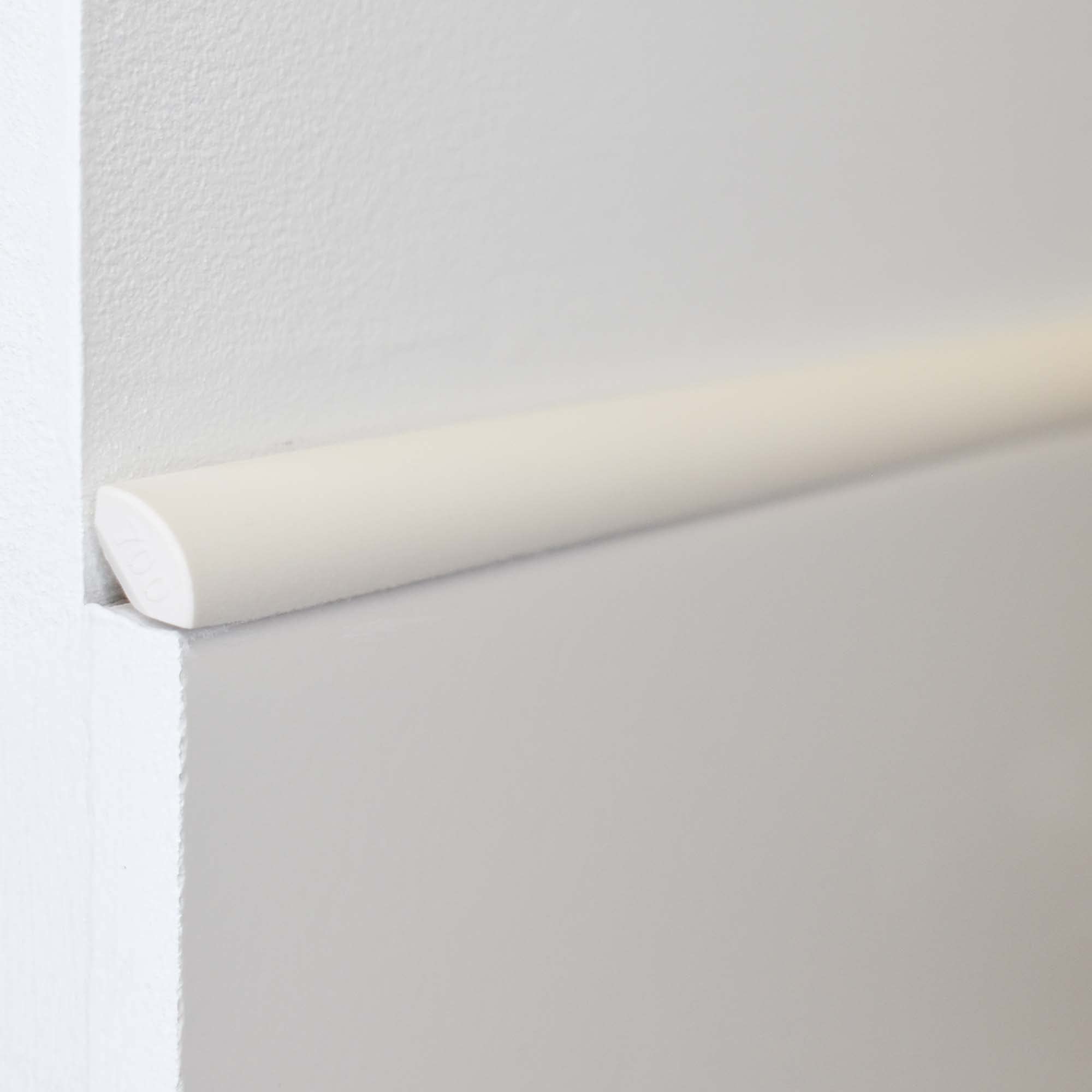 Questech Decor 1/2 x 12 Inch White Matte Quarter Round Tile Trim - 12 Pack | Corner Shower Tile Edge Trim & Jolly Tile Liner Cap for Kitchen Backsplash, Bathroom Shower & Wall Protection | Perfect for DIY Home Renovation & Waterproof Edge Finishing