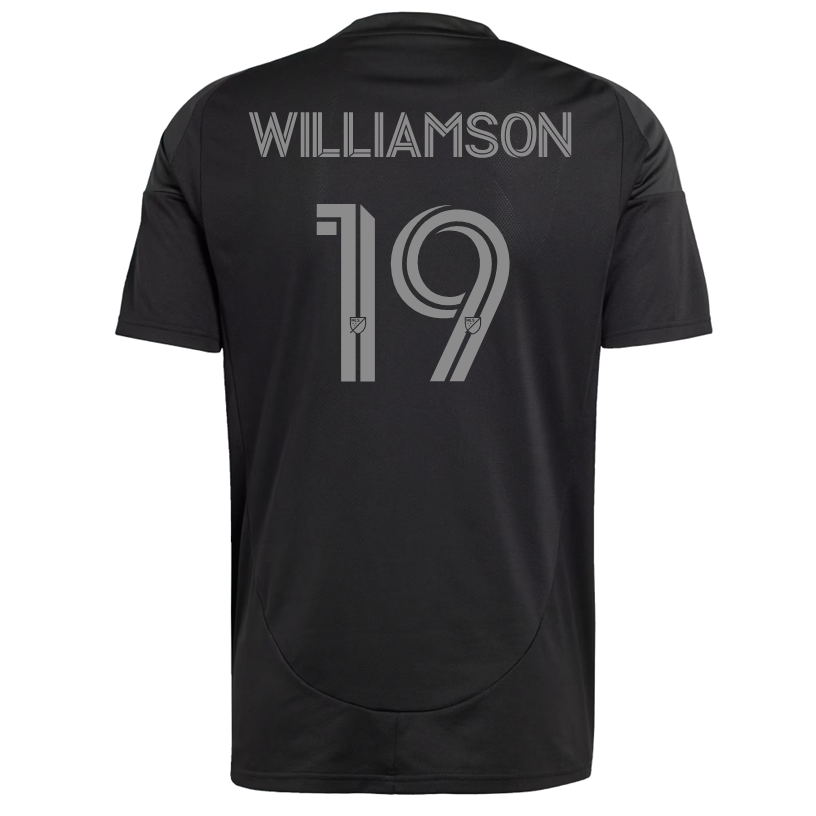 Adidas Eryk Williamson Charlotte FC Away Jersey 2025-2026 - Authentic Black Soccer Jersey for Men - Perfect for Matchdays, Fan Events & Sports Collectors