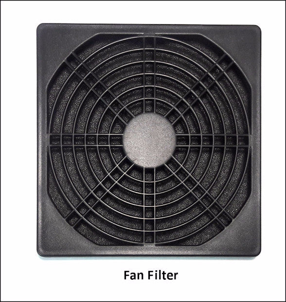 Coolerguys Pro Metal Thermal Controlled Filtered AV Cabinet Cooling Kit - Intake & Exhaust System for Server Racks, Home Theater & Electronics Cabinets
