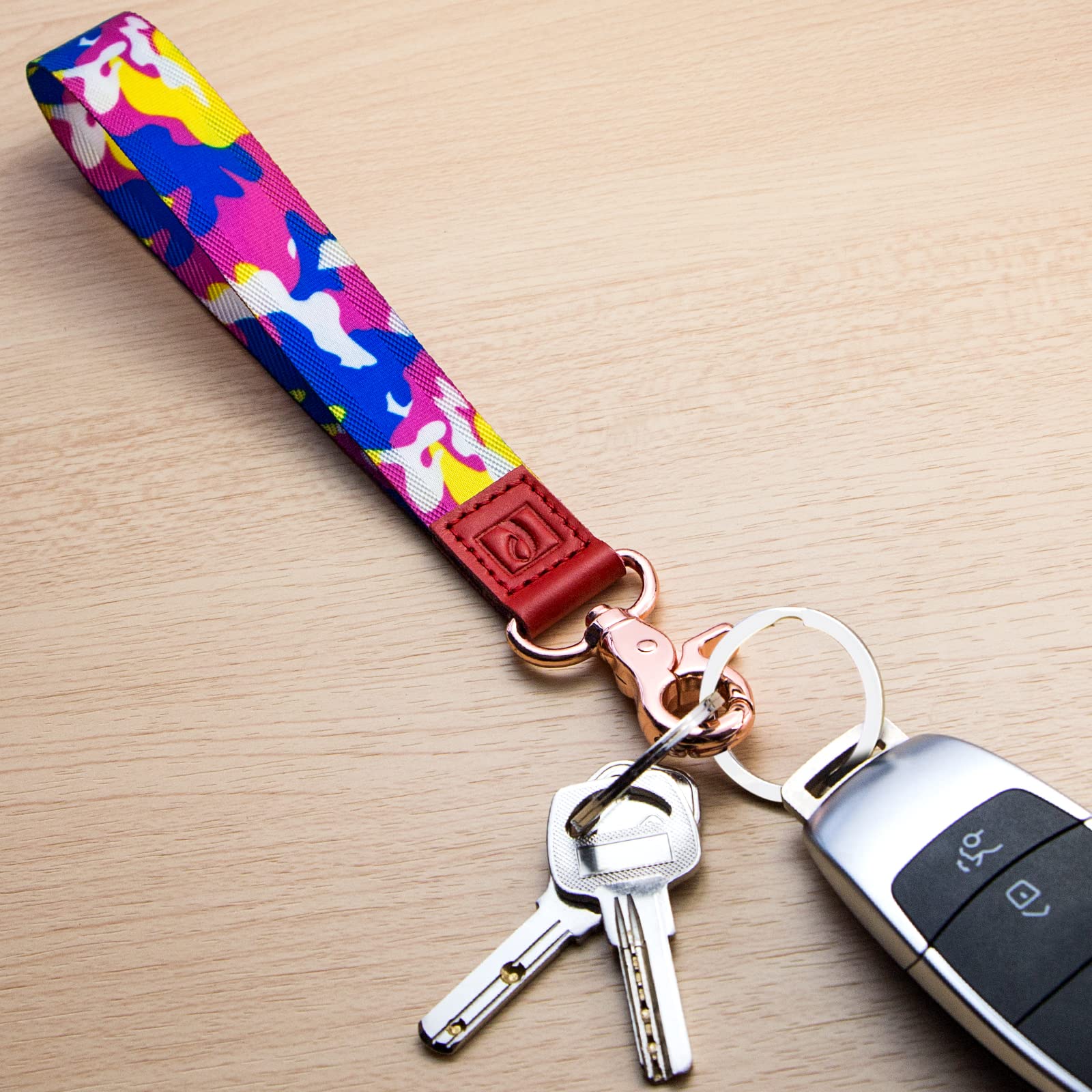Wrist Lanyard Keychain for Keys & ID Badges - Adjustable Keychain Wristlet for Men & Women - Durable Wrist Strap for Keys, ID Holders & Access Cards - Perfect for Office, Gym, Travel & Everyday Use