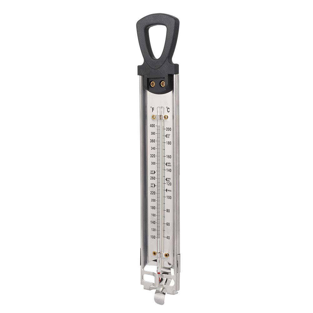 Wilton Double-Scale Candy Thermometer - Fahrenheit & Celsius (℉/℃) for Precise Candy Making, Baking, and Kitchen Use