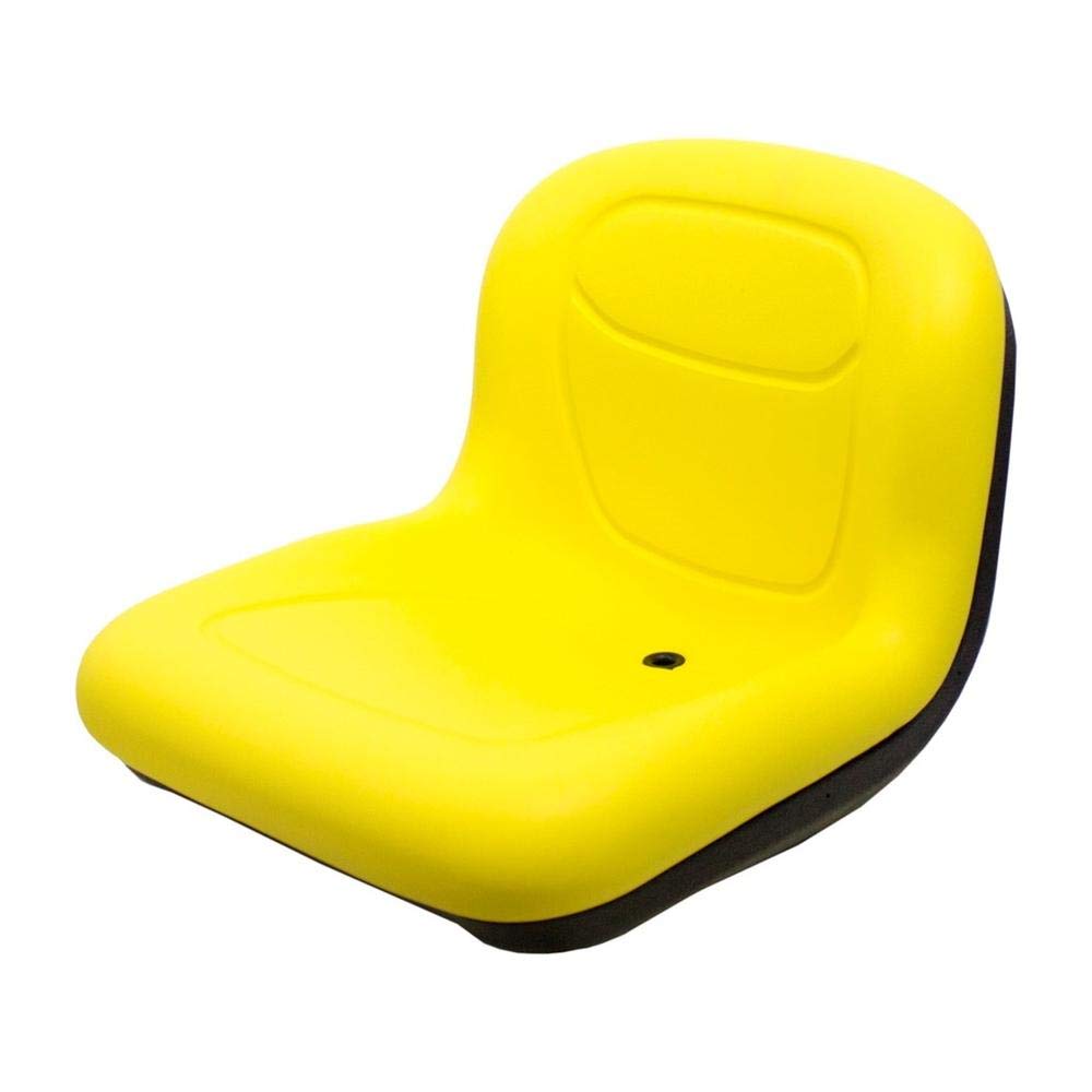 RAParts Replacement High Back Yellow Seat for John Deere LT133 LT150 LT155 LT160 Tractors - AM132775 AM131461 Compatible - Perfect for Lawn Mowing & Outdoor Equipment Maintenance
