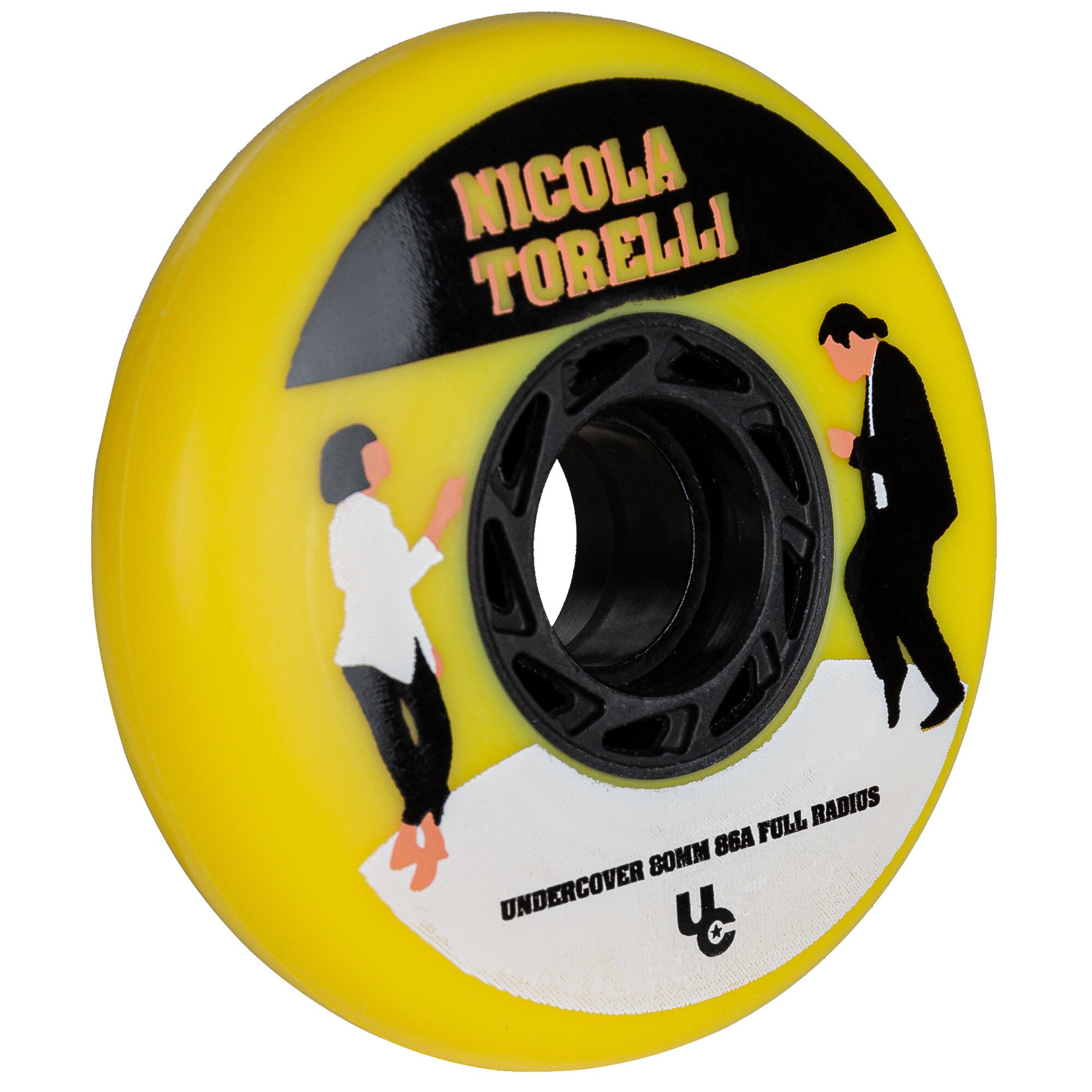 Nicola Torelli Movie 80/86A Roller Skates - 4 Pack Set for Indoor & Outdoor Skating, Rink, Fitness & Fun