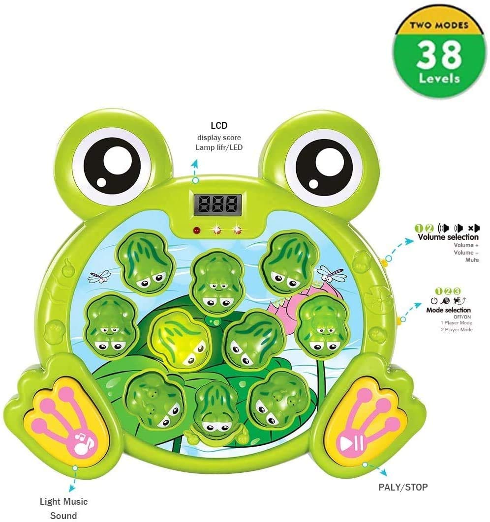 Play22 Whack A Frog Game - Toddler Toys for 2 3 4 5 Year Old Boys & Girls, Early Developmental Learning Baby Toy, Perfect Birthday Gift for Kids, Fun Indoor Activity for Family Game Nights