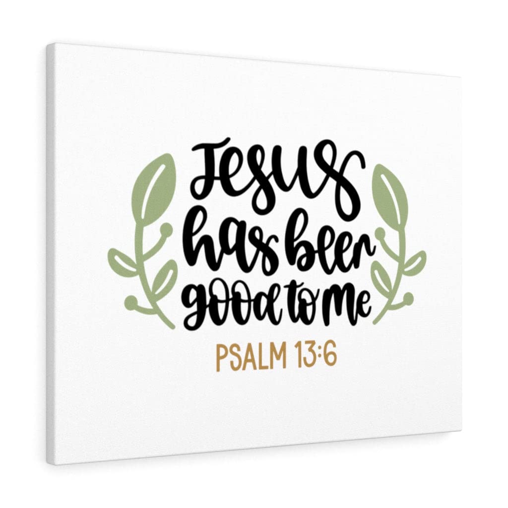 Christian Wall Art with Bible Verse - Psalm 13:6 Scripture Print 'Good to Me' - Ready to Hang Inspirational Home Decor for Living Room, Bedroom & Church