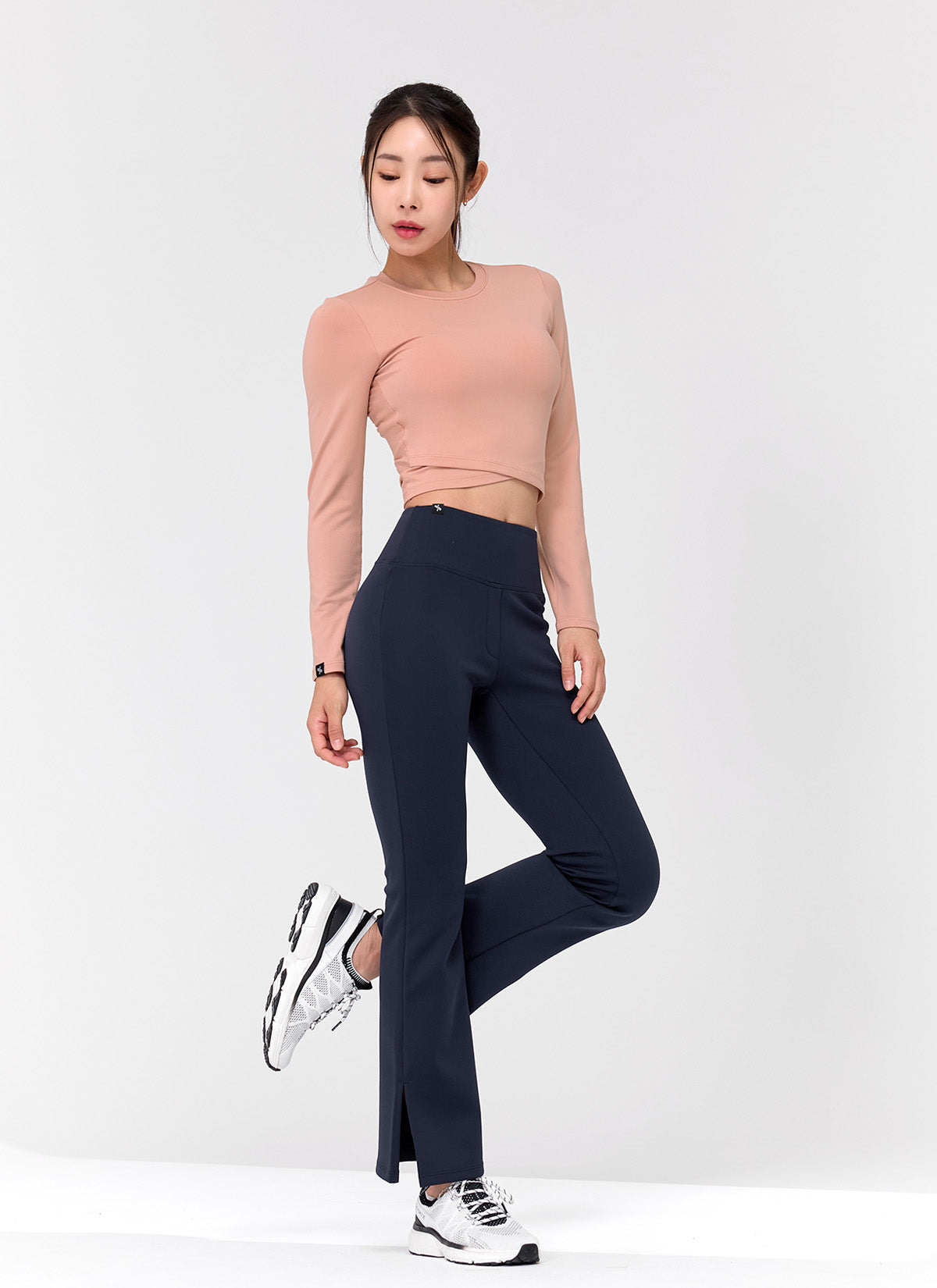 Stretch Formal Bootcut Slit Pants for Women - Elegant Office Work Trousers with Side Slits & Comfort Fit - Perfect for Business, Cocktail Parties & Evening Events