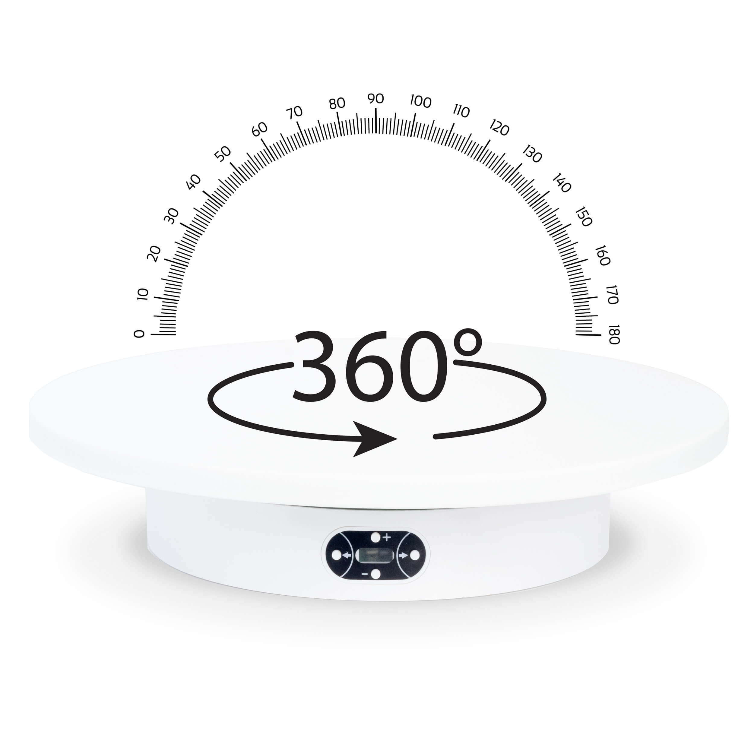 ORBIT300 Smart 30cm Electric Motorized Photography Turntable - 360° Rotating Display Stand for Product Photography, Jewelry, Food & E-commerce Showcase