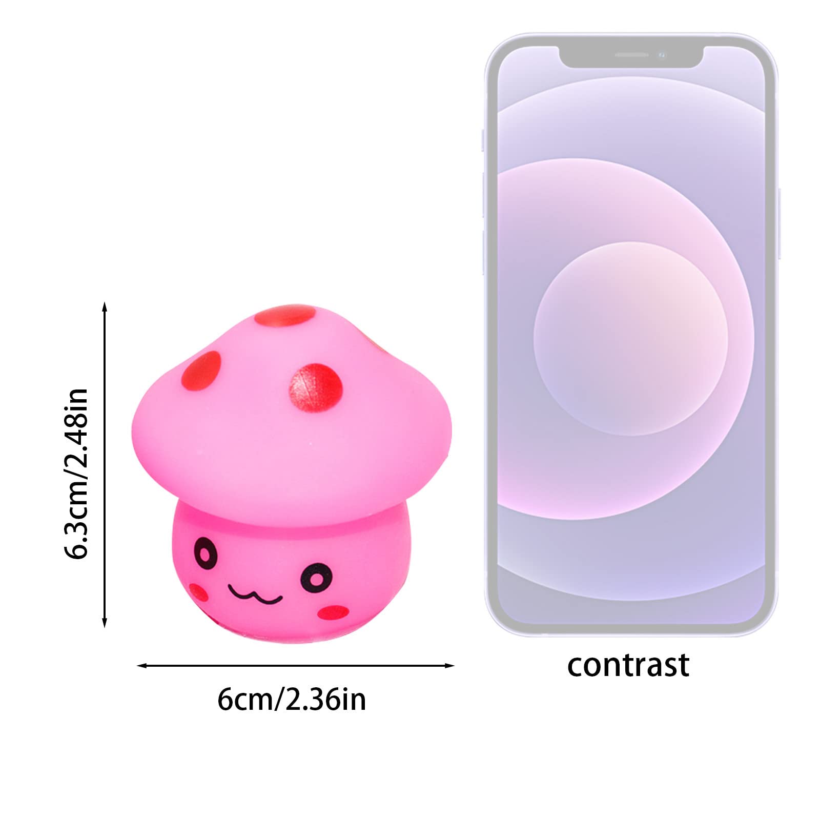 **Cute Mushroom Night Light for Kids - Portable LED Night Lamp for Baby Nursery, Toddler Bedroom - Battery Operated Nightlight - Perfect Birthday Gift for Girls & Teens - White, One Size - Ideal for Bedtime, Reading & Relaxation**