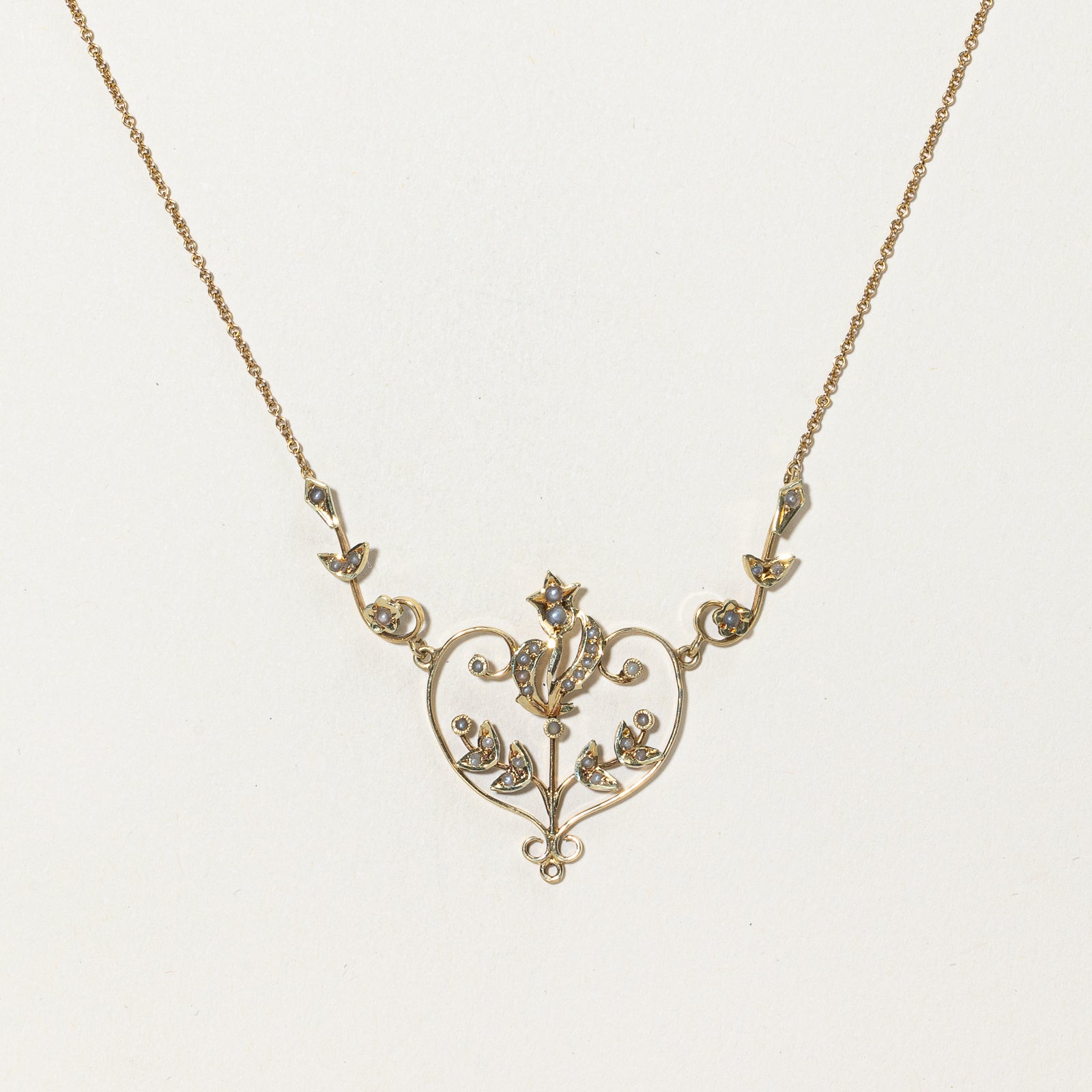 Vintage Edwardian Seed Pearl Necklace - 16 Inch Antique Jewelry for Weddings, Parties & Special Occasions