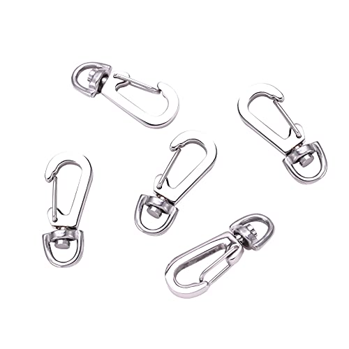 Snap Clasp Stainless Steel_Platinum_ 36mm_5pc