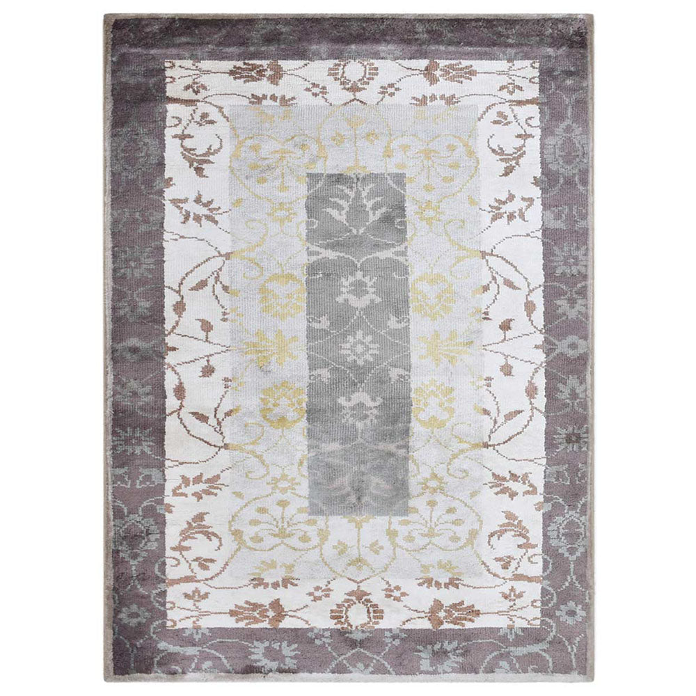 Hand Knotted Hypnotic Area Rug - Boho Chic Home Decor for Living Room, Bedroom & Office