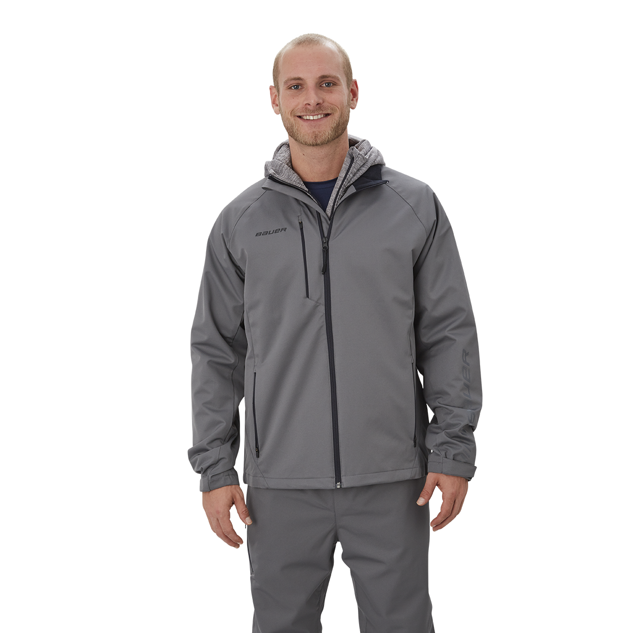 Bauer Hockey Lightweight Jacket for Men - Breathable & Durable Performance Hockey Jacket - Perfect for Ice Hockey Games, Training & Outdoor Sports