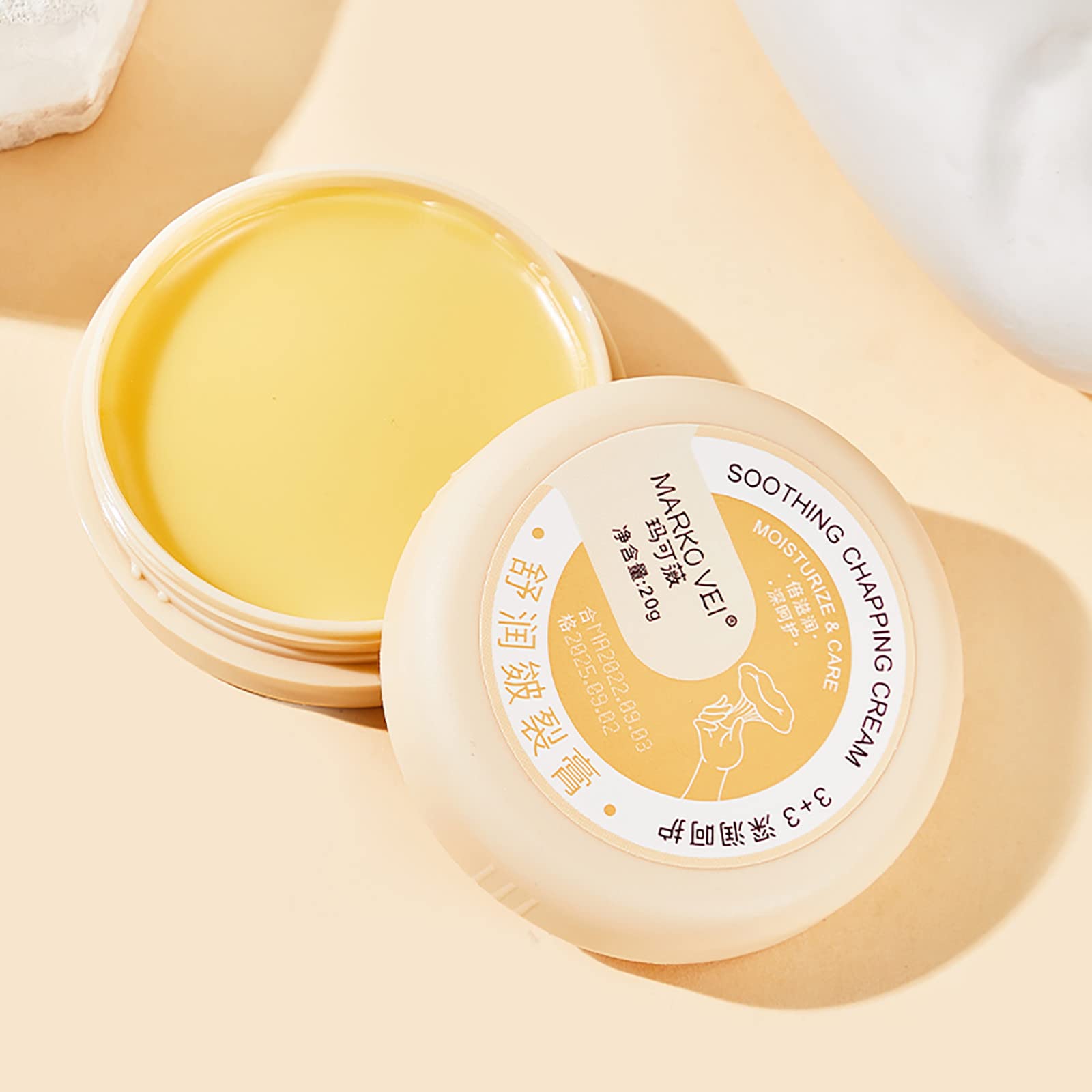 100% Natural Anti-Cracking Foot Cream - Winter Cracked Skin Repair Moisturizer for Dry, Rough Feet - Heals & Protects Against Chapping - Ideal for Dry Winter Skin Care & Cracked Heel Treatment (1PC)