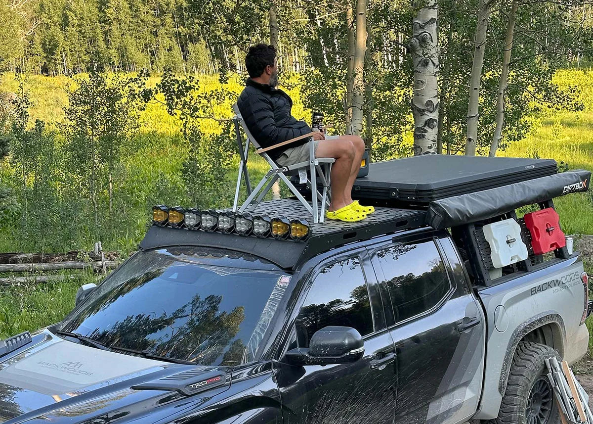 2022+ Toyota Tundra DRIFTR Roof Rack | Heavy-Duty Backwoods Adventure Mods | Perfect for Off-Road Camping & Overlanding Gear Storage
