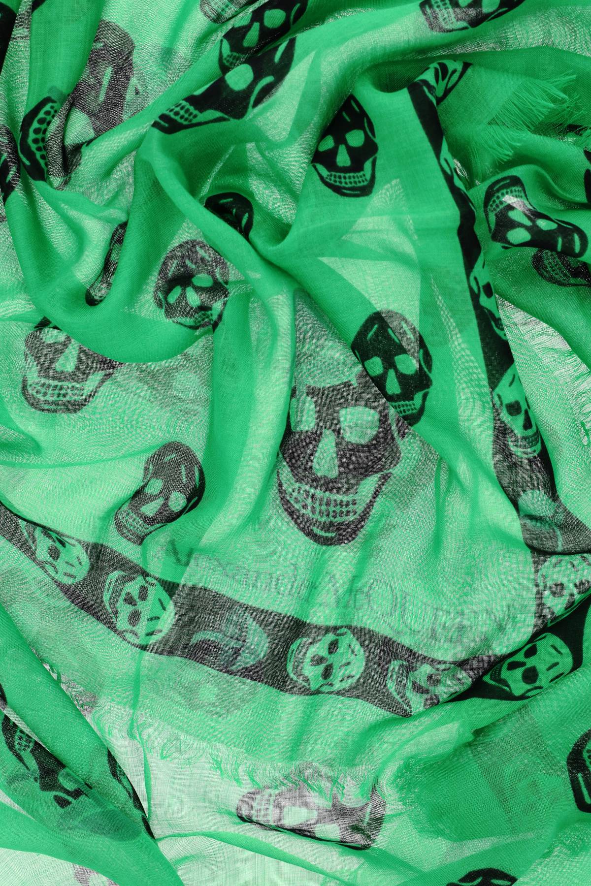 Alexander McQueen Mushroom Skull Scarf - Luxury Fashion Accessory for Women & Men - Perfect for Winter, Fall & Stylish Outfits