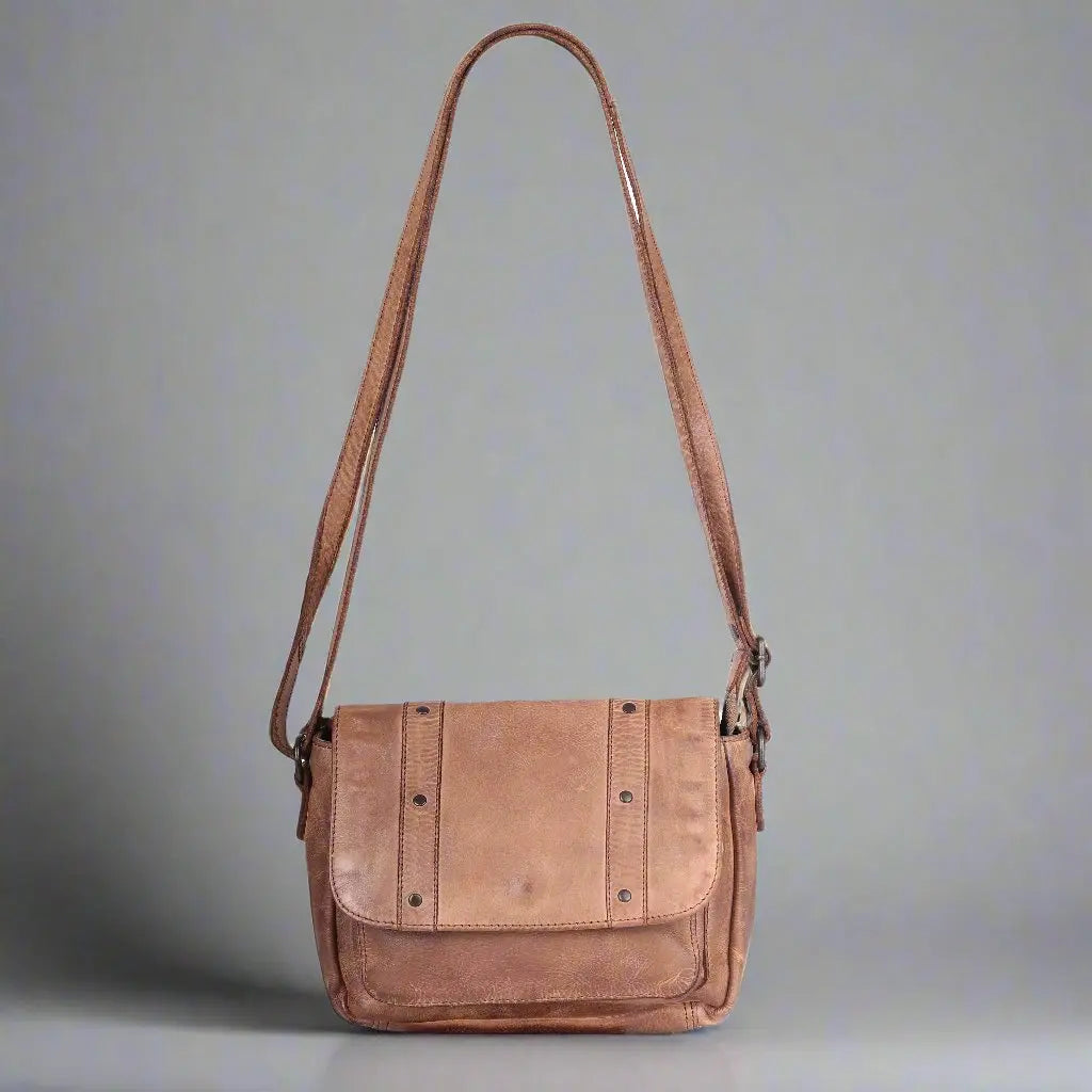 Stylish MET Studded Leather Crossbody Bag for Women - Fashionable Small Shoulder Purse with Adjustable Strap, Perfect for Daily Use, Travel & Night Out
