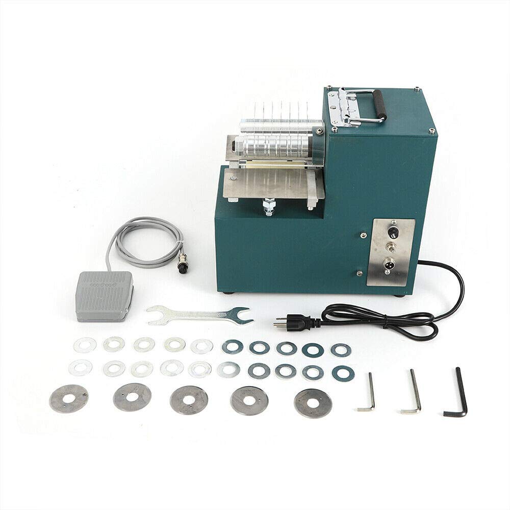 40W Single Leather Cutting Machine with Pedal - Adjustable Speed Leather Slitter for Bags, Shoes & Leathercraft | Heavy Duty 110V Leather Cutter for DIY, Shoe Repair & Professional Leatherworking