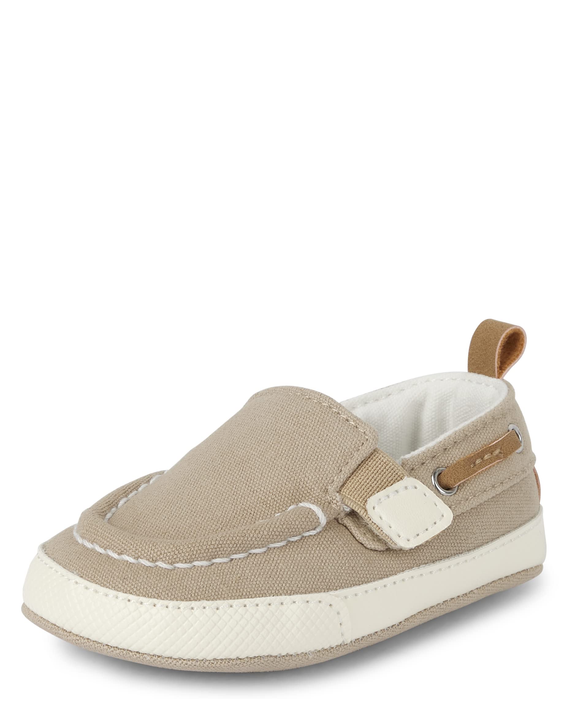 The Children's Place Baby Boys' Newborn Boat Shoes - Soft Leather First Walkers for Infants 0-12 Months | Perfect for Special Occasions, Photo Shoots & Everyday Wear