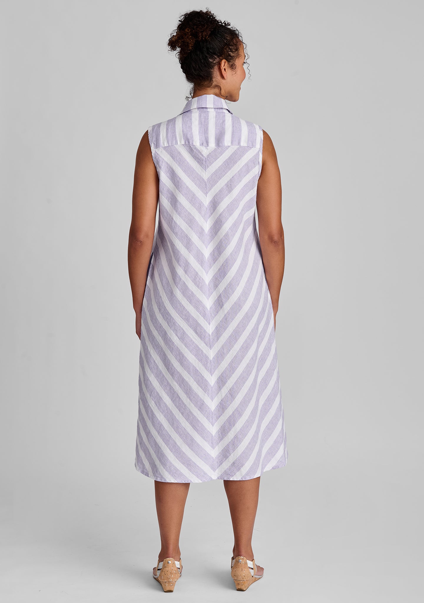 Skyline Linen Button Down Dress for Women - Breathable Summer Casual Dress with Pockets | Perfect for Beach, Office, and Date Night Outfits