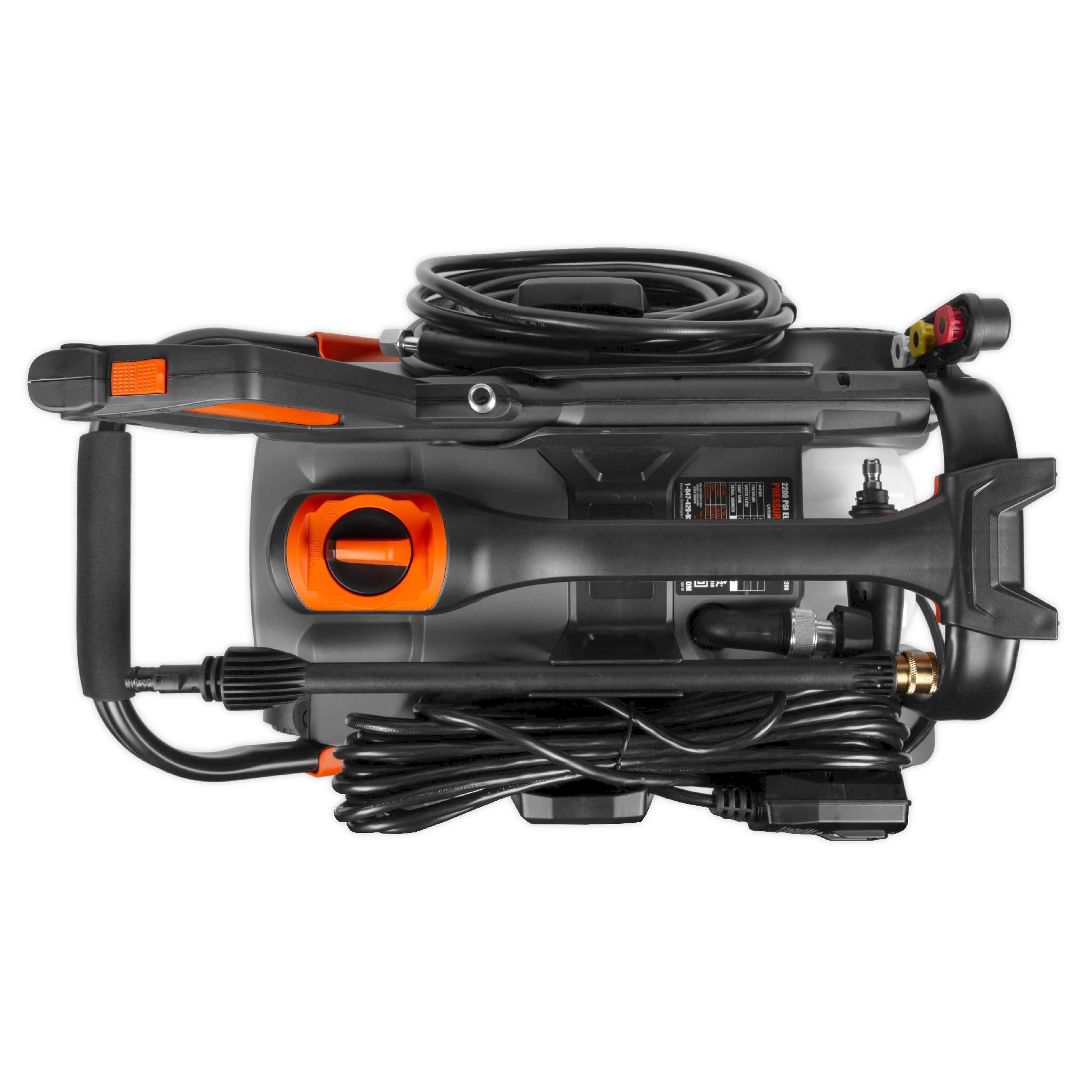 WEN PW2200 2200 PSI Electric Pressure Washer, 1.65 GPM with Onboard Detergent Tank - Powerful Cleaning for Driveways, Decks, and Outdoor Surfaces
