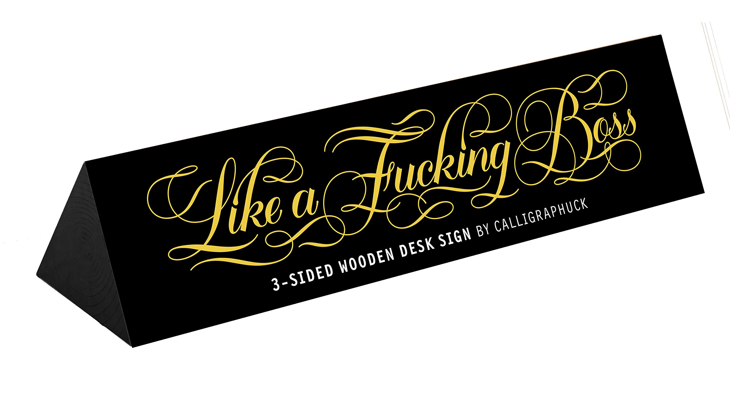 Boss Desk Sign - Motivational Office Decor for Work & Success