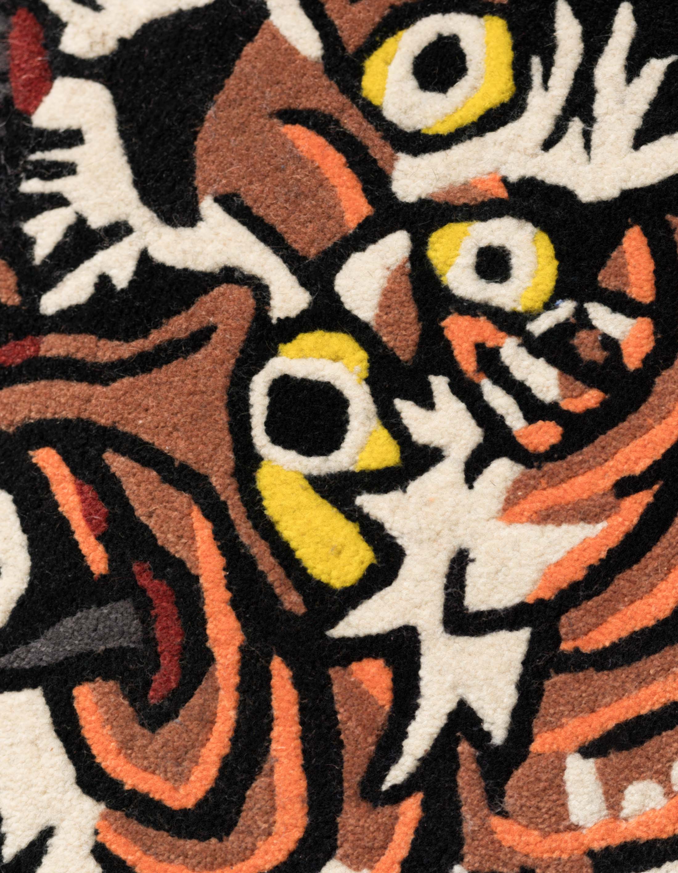 Premium 1550 Tiger Dragon Rug - Handmade Oriental Design for Living Room, Bedroom & Office Decor - Perfect for Home, Office & Gifting