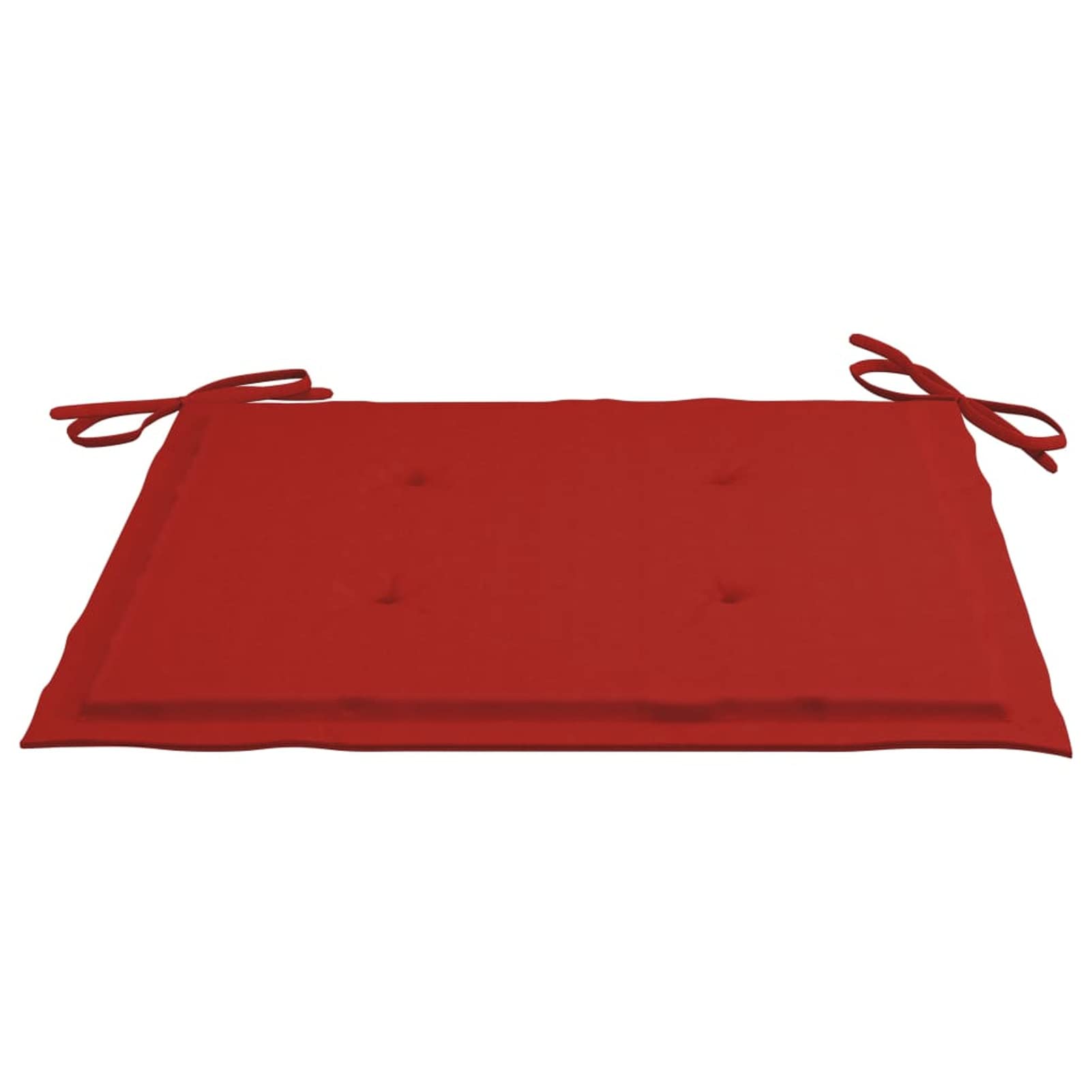 Tidyard 6-Piece Outdoor Chair Cushions Set - 19.7 x 19.7 Inch Red Patio Seat Pads with Water-Resistant Fabric for Garden, Deck, Poolside & Outdoor Furniture (1.2