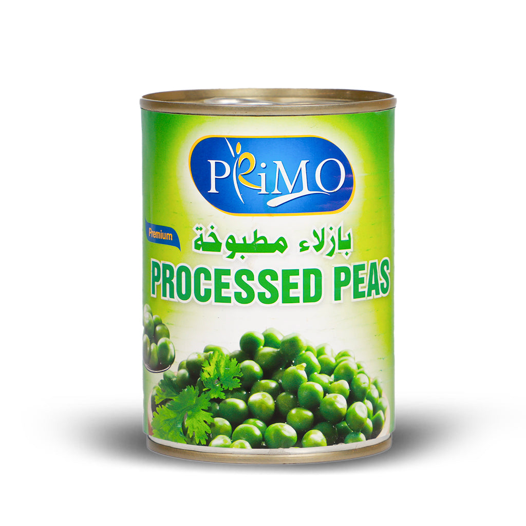 Primo Processed Peas 400G - Canned Green Peas for Cooking, Salads & Healthy Snacks | Premium Quality Vegetables for Soups, Stews & Side Dishes