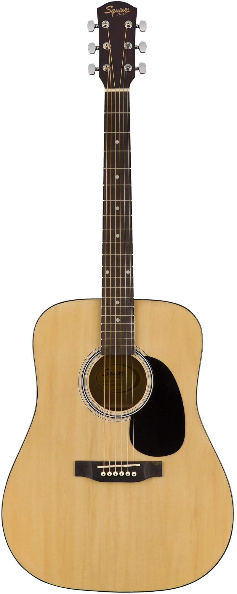 Fender Dreadnought Acoustic Guitar Bundle - Natural Finish with Gig Bag, Strap, Strings, Picks & Online Lessons | Perfect for Beginners, Campfire Singalongs & Home Recording Studios