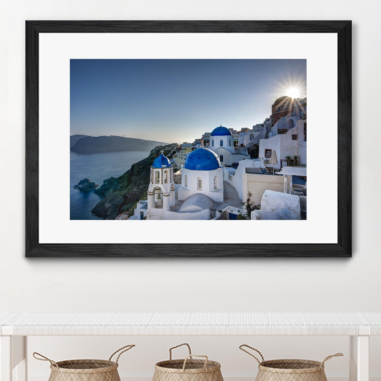 Stunning Blue Domes of Santorini Greece - Iconic Greek Island Souvenirs & Travel Decor for Home & Office