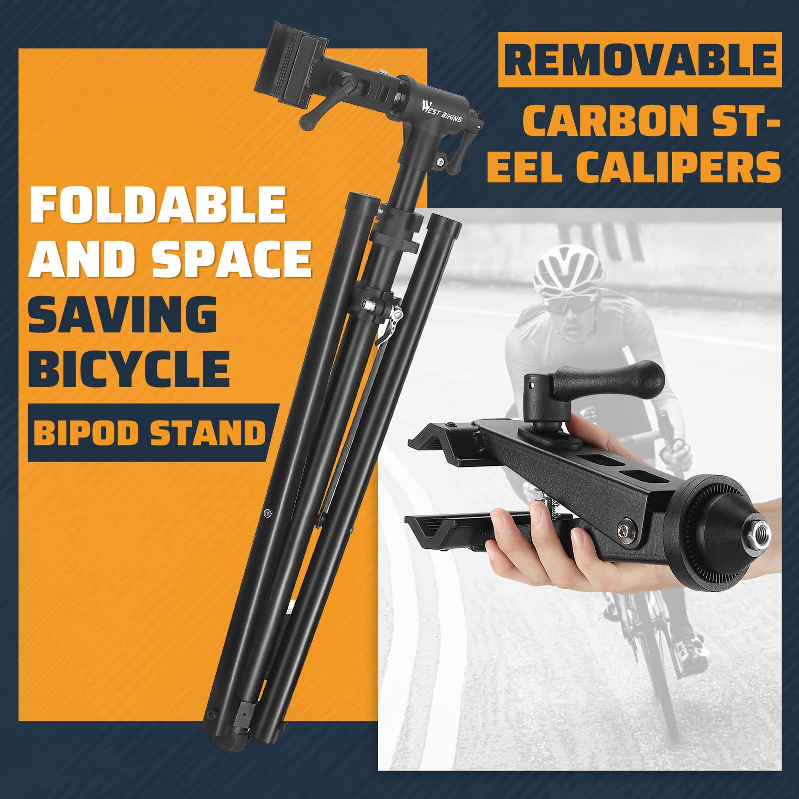 Premium Bike Repair Stand - Adjustable Height, Portable & Sturdy Bicycle Maintenance Stand for Mountain & Road Bikes | Ideal for Home Garage, Outdoor Cycling & Professional Bike Shops