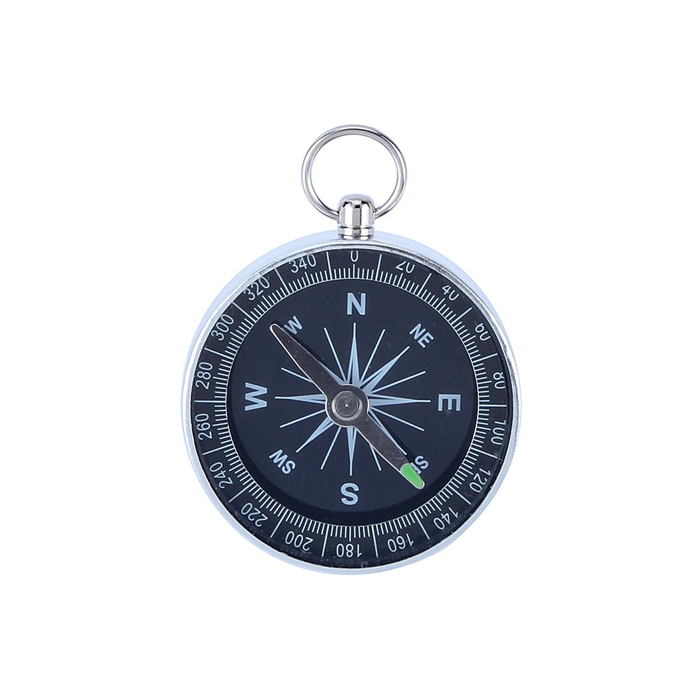 Portable Silver Emergency Survival Whistle for Camping, Hiking, Backpacking & Outdoor Adventures - Perfect for Navigation, Safety & Survival Kits