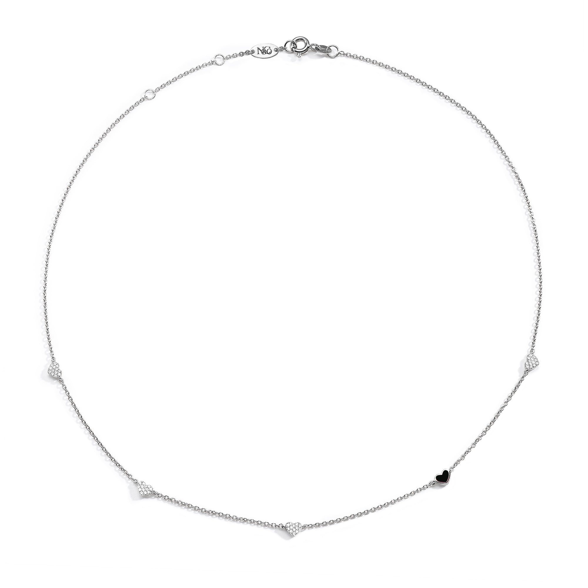 5 Hearts Necklace for Women - Elegant Layered Heart Pendant Jewelry Gift for Her - Perfect for Valentine's Day, Anniversary & Romantic Occasions