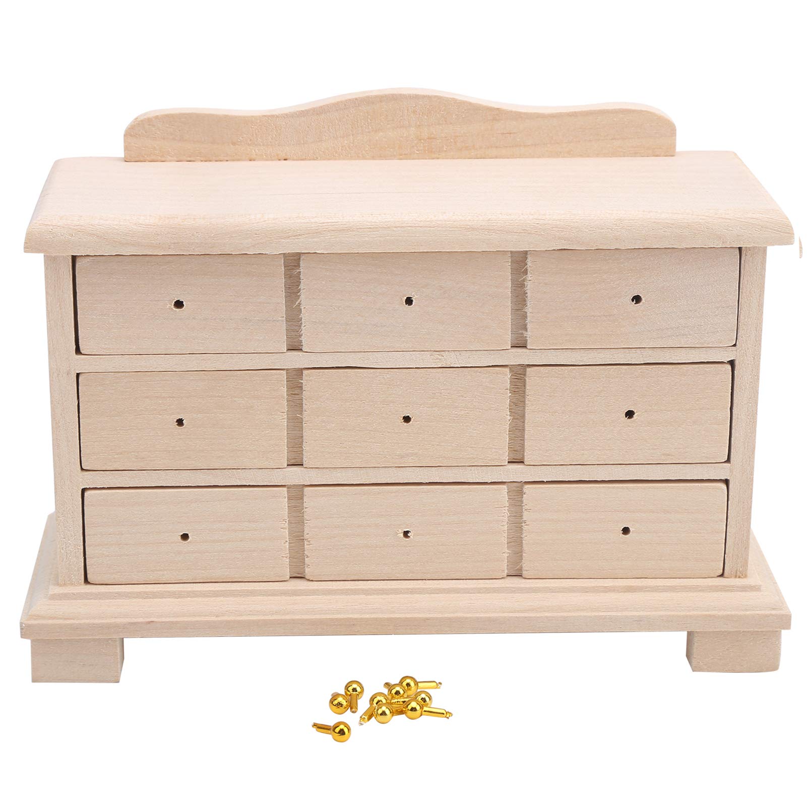 Janzoom Miniature Dollhouse Furniture - Handmade Exquisite Vivid Toy Cabinet for Doll House & Home Decor | Perfect for Collectors, DIY Miniature Scenes & Model House Displays