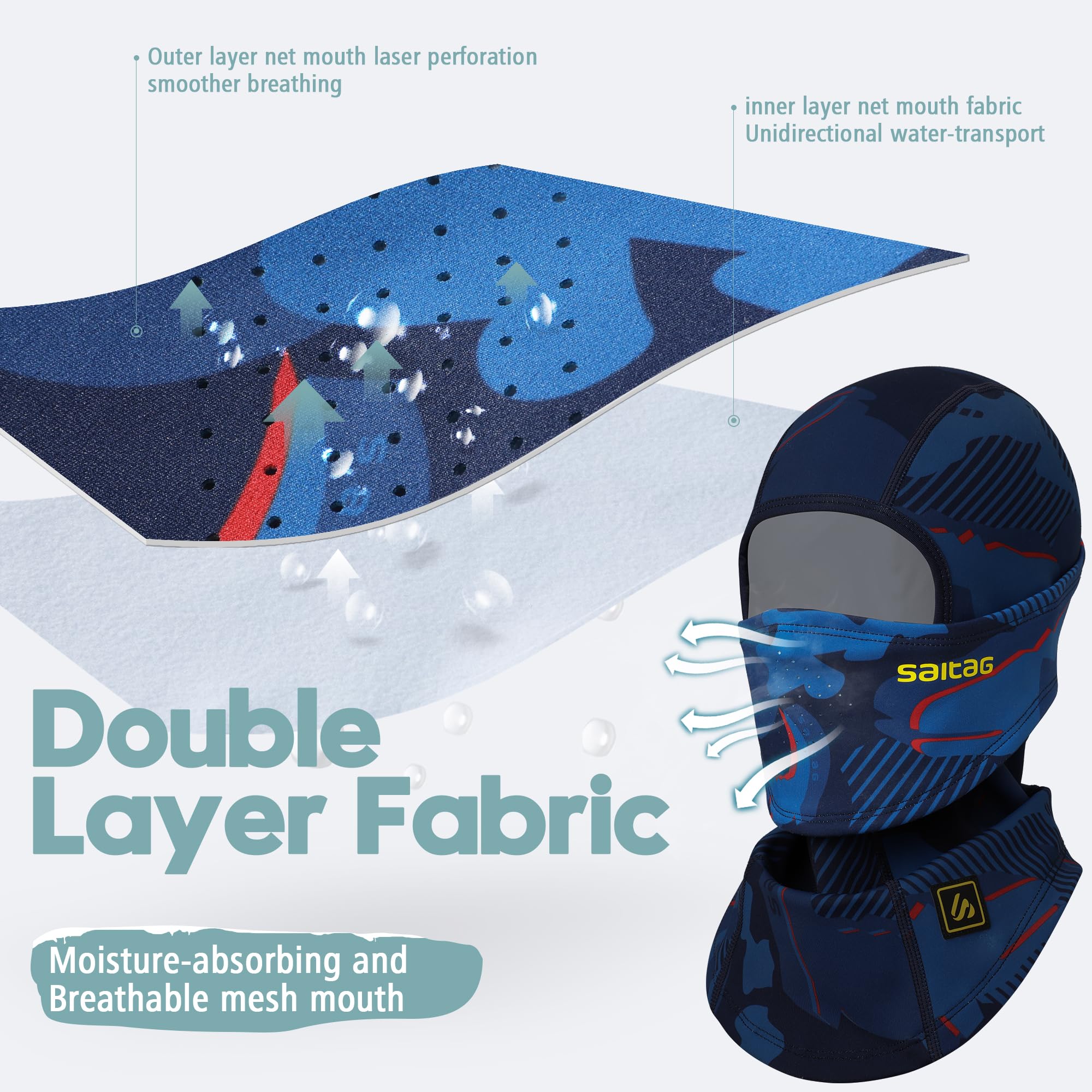 Kids Balaclava Ski Mask - Winter Warm Fleece Full Face Cover for Boys & Girls - Cold Weather Gear for Skiing, Snowboarding, Cycling & Outdoor Activities
