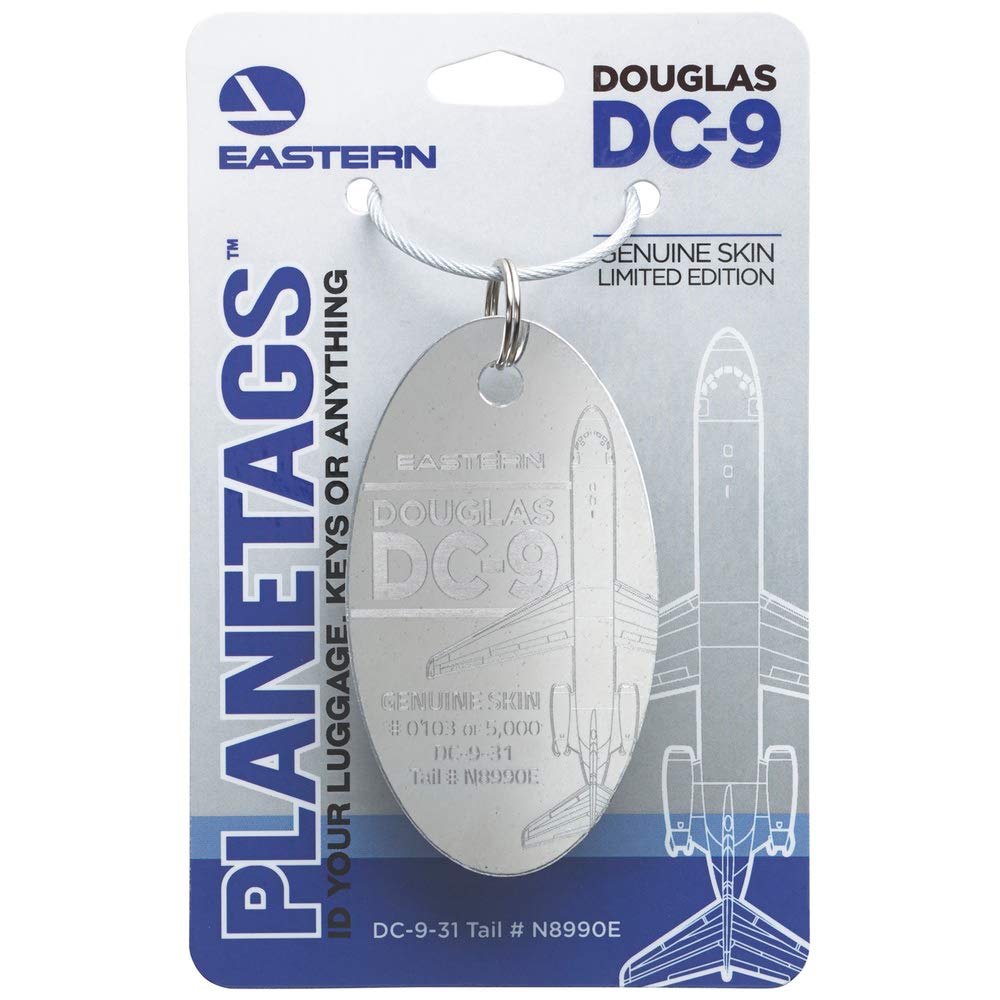 Eastern DC-9 Airplane Model Keychain - Vintage Aircraft Collectible Gift for Aviation Enthusiasts - Perfect for Keys, Bags & Travel Accessories