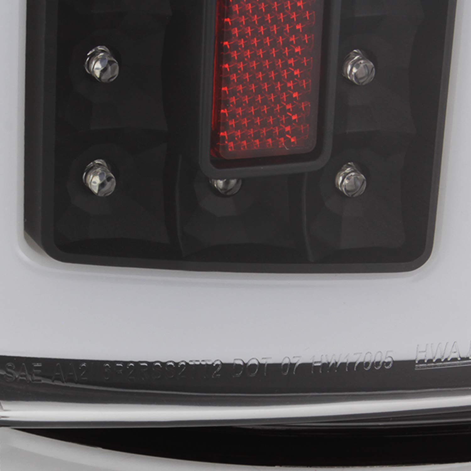 AKKON Full LED Tube Bar Black Tail Lights Brake Lamp + 3rd Brake Light Pair for 2007-2009 Dodge Ram 1500 2500 3500 - Durable Replacement for Enhanced Visibility & Style (Perfect for Night Driving, Off-Roading & Truck Customization)